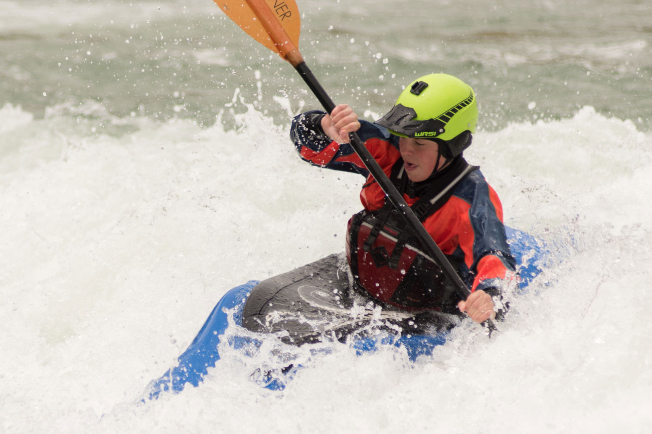 Kayak en Río San Juan, Ullum, San Juan