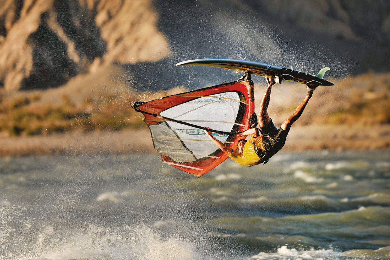 Windsurf en Dique Cuesta del Viento, San Juan